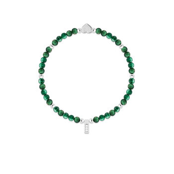 Malachite And Silver Beads Healing Crystals Bracelet Gift, 3 of 6