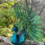 Light Up Metal Garden Peacock, thumbnail 3 of 9
