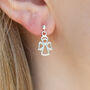 Sterling Silver Angel Earrings, thumbnail 1 of 7