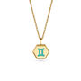 Gemini Zodiac Glowing Pendant Necklace With Uv Keyring Torch, thumbnail 6 of 12