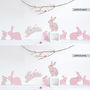 Vintage Floral Rabbit Wall Stickers, thumbnail 3 of 5
