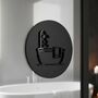 Bathroom Door Sign With Raised Bath Design, thumbnail 5 of 7