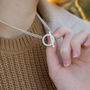 Personalised Sterling Silver Circle And Bar Necklace, thumbnail 3 of 6
