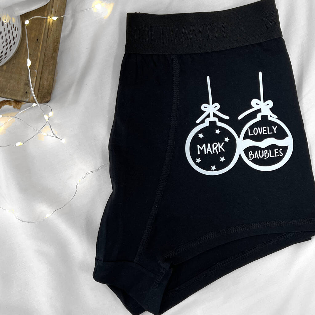 Personalised Cheeky Christmas Underwear By Solesmith