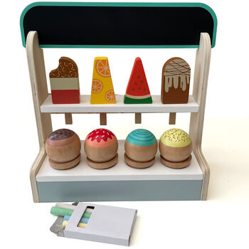 Wooden Ice Cream Play Shop With Accessories, 7 of 10