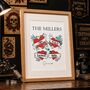 Personalised Family Tattoo Style Print, thumbnail 2 of 6