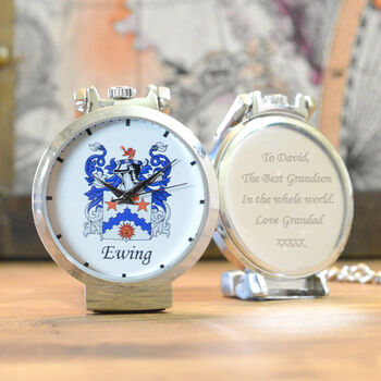 Personalised Dual Purpose Watch With Your Coat Of Arms, 2 of 4