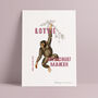 'Mischief Maker' Chimpanzee Personalised Name Print, thumbnail 4 of 4