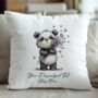 Personalised Whimsical Valentine Anniversary Love Cushion, thumbnail 10 of 12