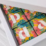 Birthday Biscuits Gift Box, Tropical Flowers, Nine Pieces, thumbnail 7 of 9