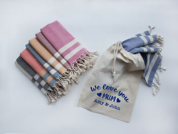 Personalised Cotton Apron Tea Towels, Gift For Mums, 5 of 12
