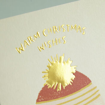 'Warm Christmas Wishes' Christmas Card, 2 of 2
