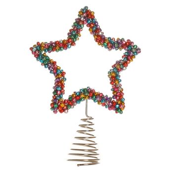 Jingle Bells Star Christmas Tree Topper, 2 of 7