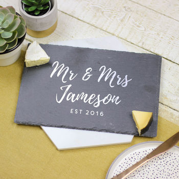 Personalised Mr And Mrs Board New Home Wedding Gift, 2 of 4