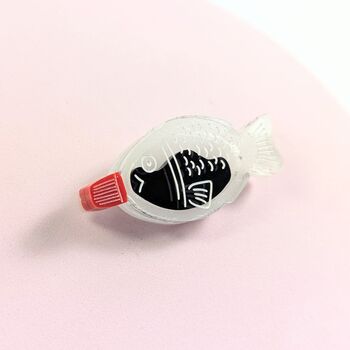 Soy Sauce Fish Bottle Brooch Japan Bento Acrylic Sushi, 2 of 12