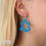 Statement Leather Wave Earrings, thumbnail 5 of 10