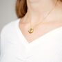 Gold Plated 60th Birthday Ring Necklace, thumbnail 2 of 5