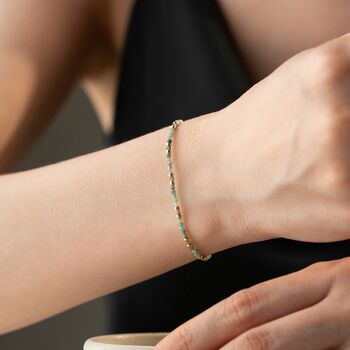 Natural Moss Agate Bracelet, 4 of 5