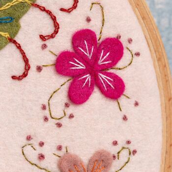 Hummingbird Felt Appliqué Hoop Kit, 5 of 6