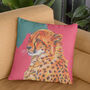 Lion And Cheetah Animal Cushion, thumbnail 2 of 12