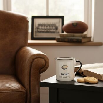 Rugby Gift Mug – “Rugby Royalty” Tea And Coffee Cup For Fans, 2 of 4
