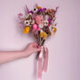 Pink Dried Wildflower Bouquet, thumbnail 5 of 10
