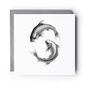 Koi Carp Lucky Hand Drawn Greeting Card, thumbnail 4 of 7