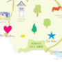 Personalised Suffolk Map: Add Favourite Places, thumbnail 4 of 4