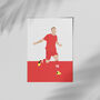 Rickie Lambert Southampton Football Poster, thumbnail 2 of 3