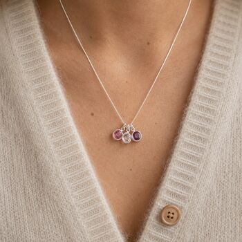 Family Birthstone Charm Pendant, 3 of 9