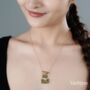 Personalised Cz Love Envelop Style Necklace, thumbnail 1 of 7