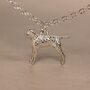 Personalised 3D Vizsla Silver Chain Bracelet, thumbnail 2 of 10