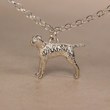 Personalised 3D Vizsla Silver Chain Bracelet, 2 of 10