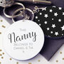 This Nanny / Grandma Belongs To… Personalised Keyring, thumbnail 2 of 3