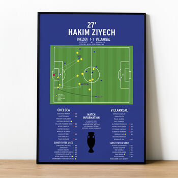 Hakim Ziyech Super Cup 2021 Chelsea Print, 3 of 4