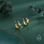Sterling Silver Minimalist Barbed Wire Hoops, thumbnail 6 of 10