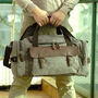 Large Canvas Holdall With Front Pocket, thumbnail 1 of 10