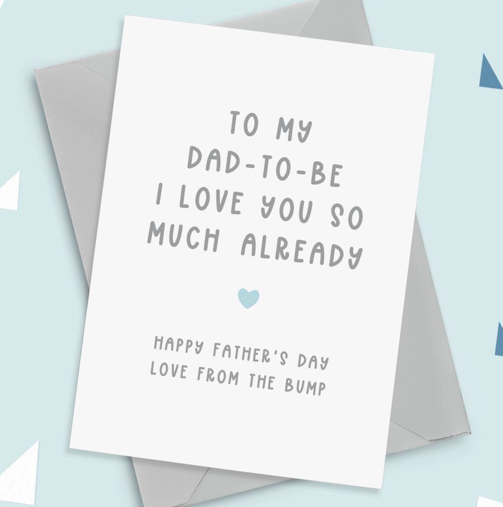 Dad To Be Father's Day Card By Project Pretty