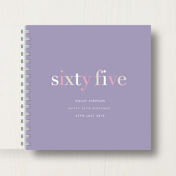 Personalised 65th Birthday Memory Book, 7 of 12