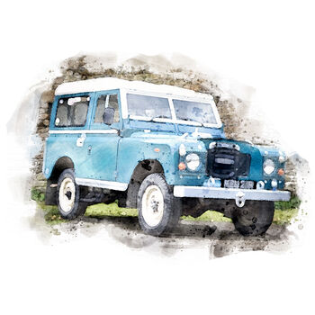 Landrover Defender Personalised Portrait, 3 of 8