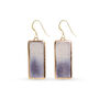 Ceramic, Glass And Gold Dusk Drop Earrings, thumbnail 1 of 5