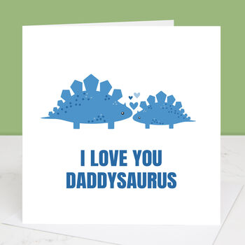 Daddysaurus Father's Day Card With Colour Options, 2 of 2