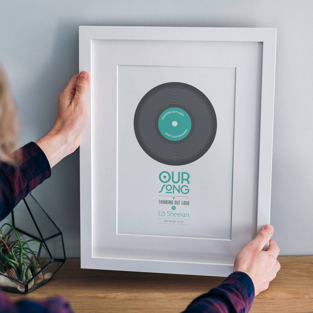 Personalised 'Our Song' Record Print, 1 of 12