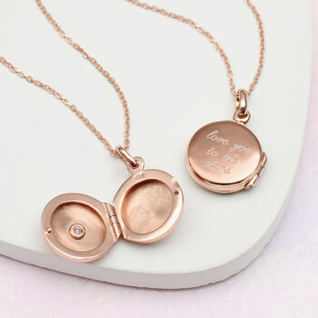 Personalised Silver Or Rose Gold Plated Loved Locket, 4 of 8