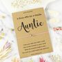Wish For A Special Auntie Heart Charm Wish Bracelet, thumbnail 1 of 4