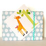 One Giraffe 1st Birthday Card, thumbnail 5 of 5