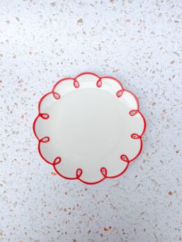 Red Lace Plate, 3 of 3