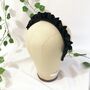 Black Rouched Headband, Scrunchie Headband, thumbnail 2 of 4