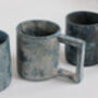 Handmade Japanese Ceramic Mug Blue Gray, thumbnail 6 of 9