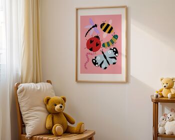 Colourful Bug Art Print, 6 of 8